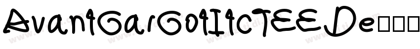 AvantGarGotItcTEE De字体转换
